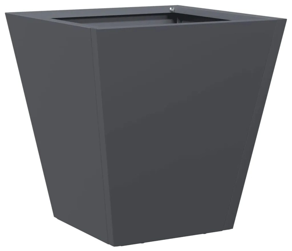 Vaso/floreira de jardim 30x30x30 cm aço antracite