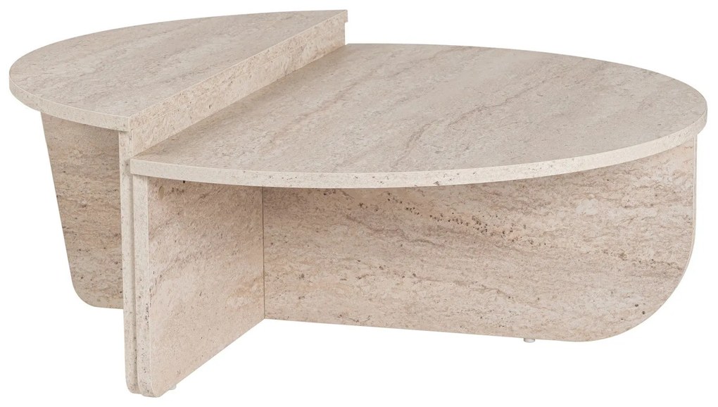 Mesa de Centro Orion – Travertino – 90x30x60 cm / 85x35x30 cm