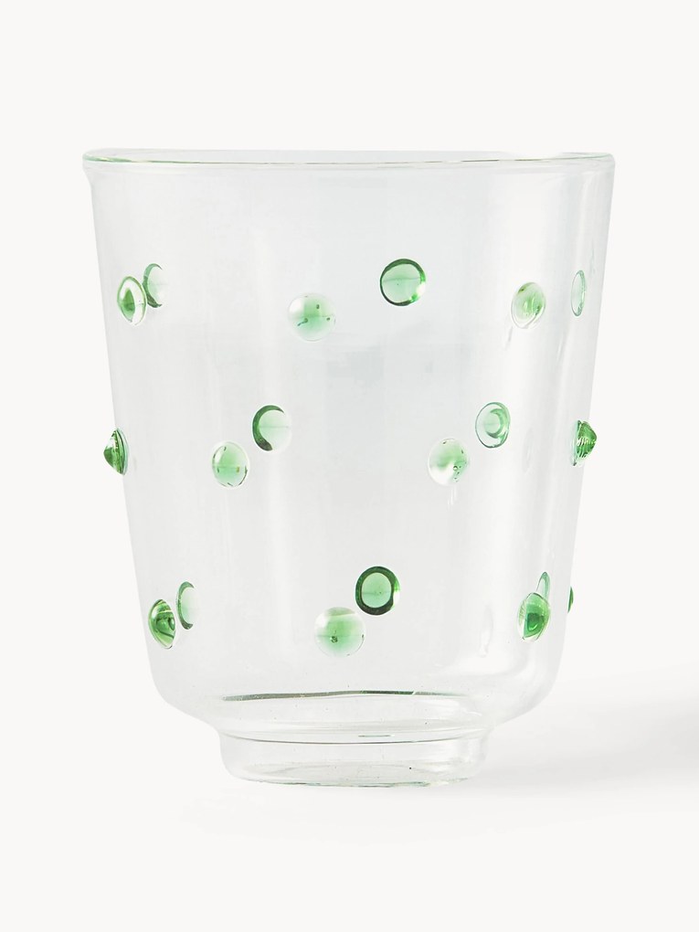 Copos em vidro de borossilicato artesanais Nob, conjunto de 2