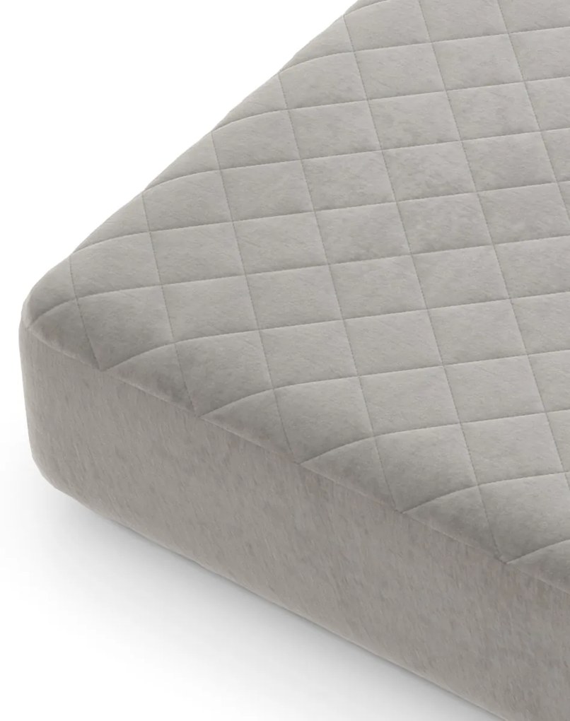 Protetor de colchão King 200 x 180 cm Capa de colchão de veludo super macio de luxo com capa de colchão confortável de bolso
