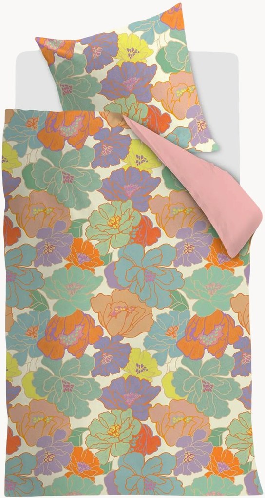 Conjunto de roupa de cama em cetim de algodão Peggy