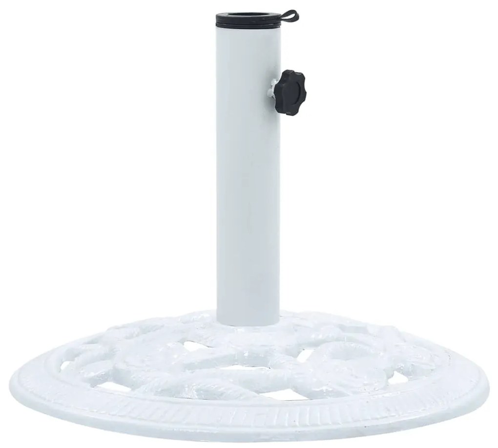 Base para guarda-sol 9 kg 40 cm ferro fundido branco