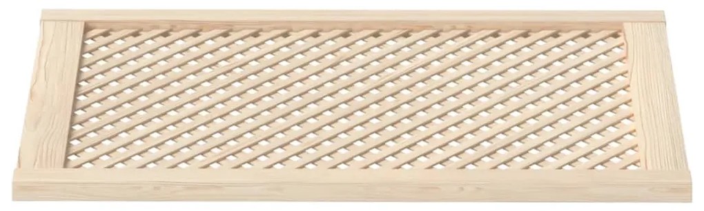 Portas de armário design treliça 2 pcs 59,5x99 cm pinho maciço