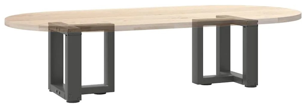 Pés para mesa de centro em forma de T, 2 peças, antracite, 30x25x(30-3