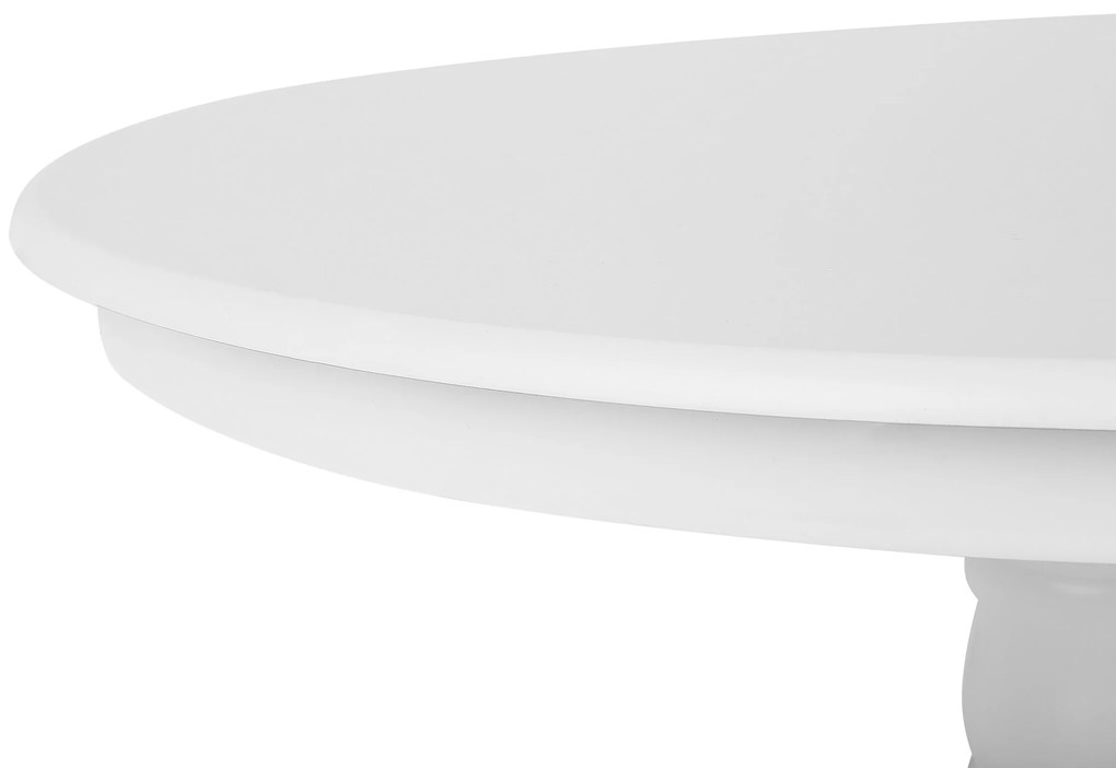 Mesa de jantar redonda branca ⌀ 100 cm AKRON Beliani