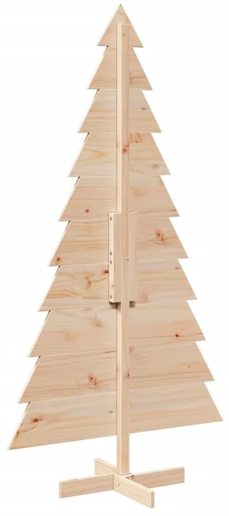 Árvore de Natal decorativa 180 cm madeira de pinho maciça