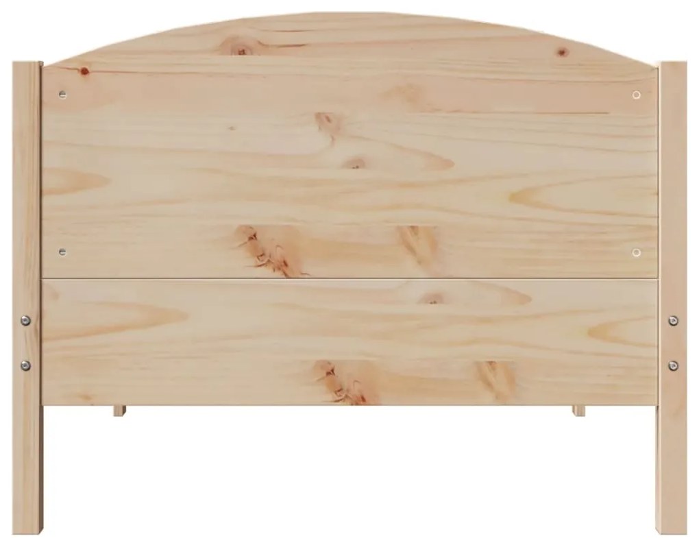 Cama sem colchão 100x200 cm madeira de pinho maciça