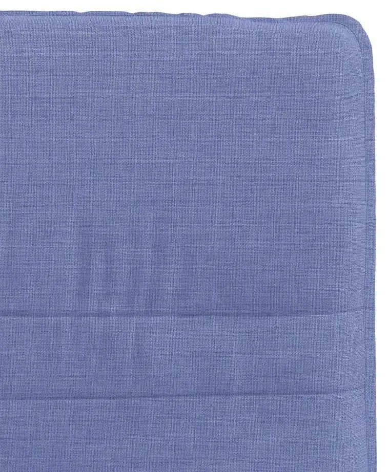 Cadeiras de jantar 4 pcs Jeans Tecido Azul