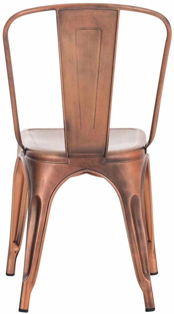 Cadeira metálica Benedikt 89 x 44 x 48 cm Cobre
