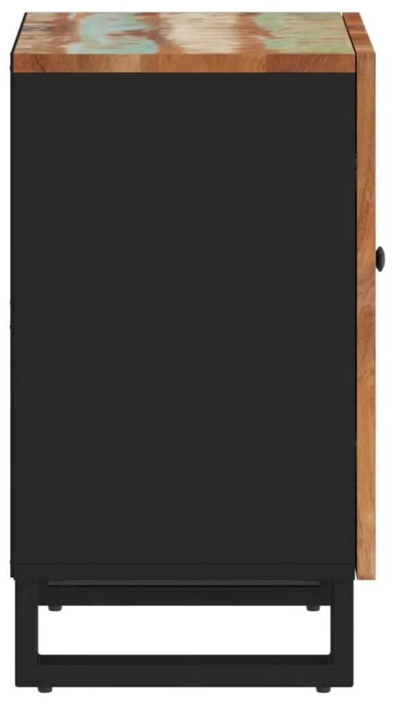 Armário de casa de banho 38x33x58 cm madeira recuperada maciça