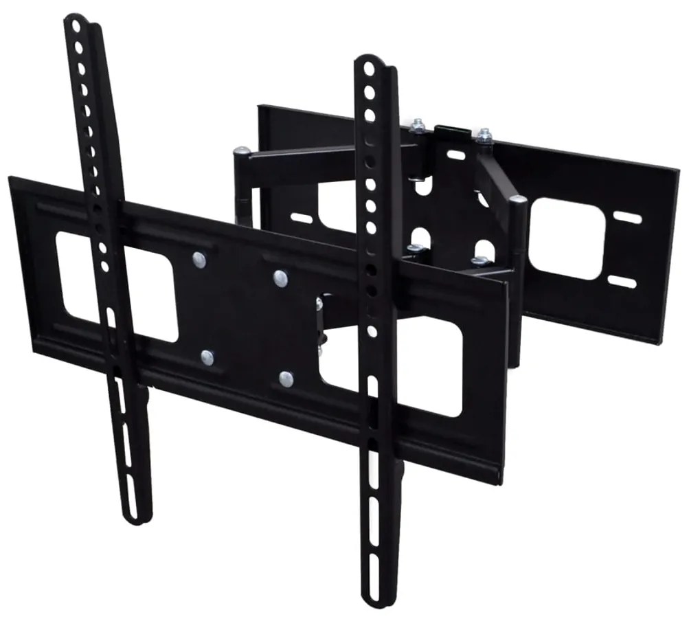 vidaXL Suporte TV parede 3D braço duplo + inclinação rotação 400x400mm