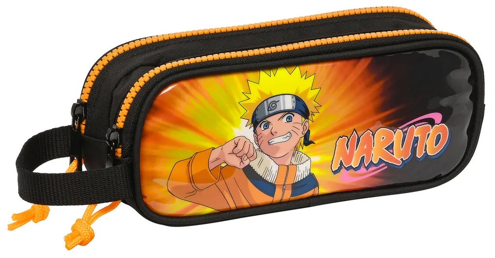 Malas para Tudo Duplas Naruto Preto Laranja 21 X 8 X 6 cm