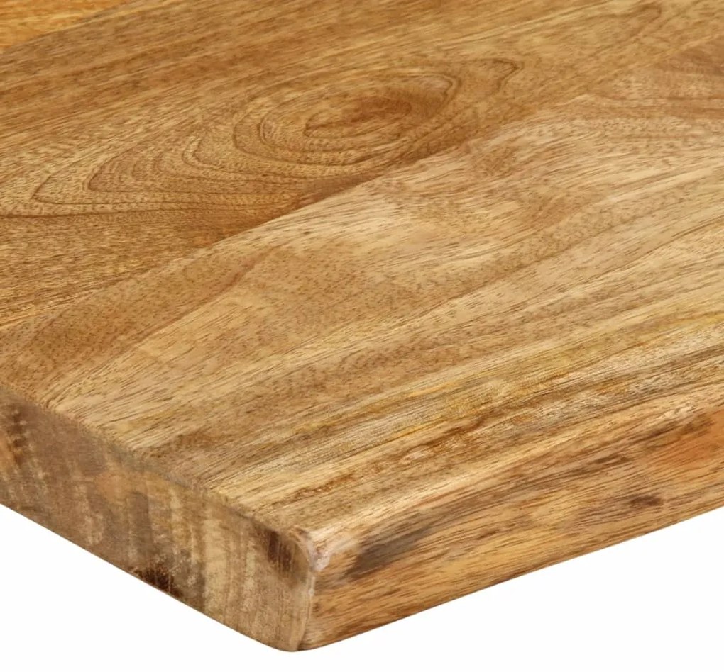 Tampo de mesa c/ borda viva 80x40x2,5 cm mangueira maciça