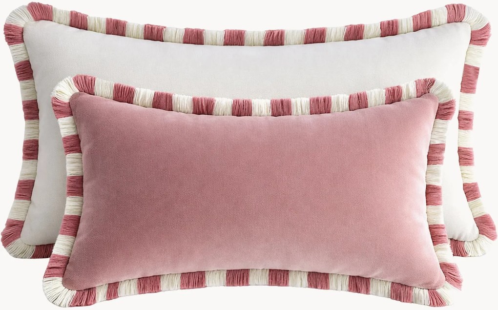 Almofadas decorativas em veludo artesanais Classic, conjunto de 2