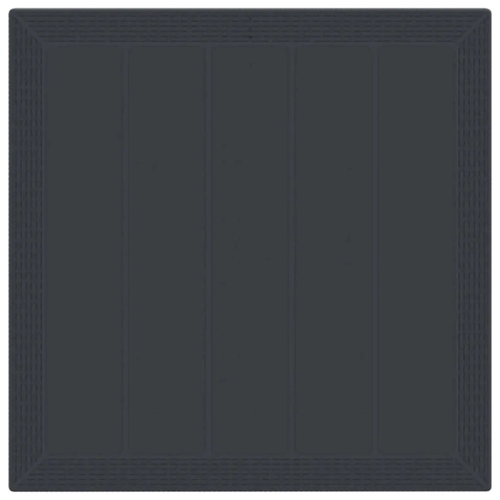 Conjunto de Jantar de Jardim 3 pcs Antracite 100 x 100 x 73 cm