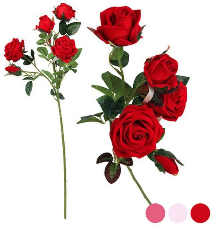 Ramo de 5 Rosas Cor de rosa 112994 (60 Cm) - Cor de Rosa