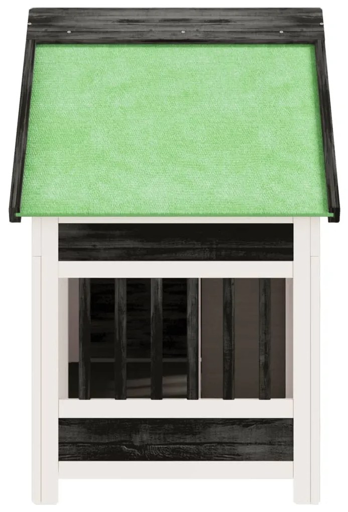 Casota para cães 96x60,5x87 cm pinho maciço cinzento