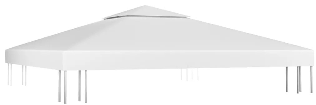 Cobertura de gazebo com 2 camadas 310 g/m² 3x3 m branco