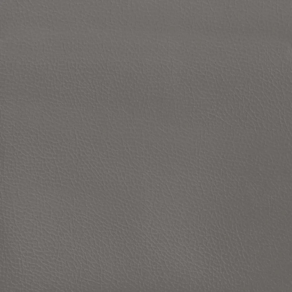 Estrutura de cama sem colchão 120x190cm couro do falso cinzento