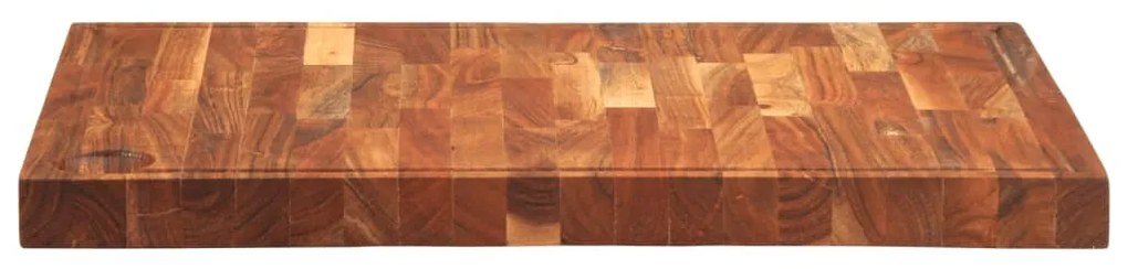 Tábua de cortar 60x42x4 cm madeira de acácia maciça