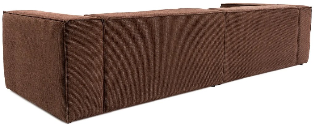 Sofá de 4 Lugares Lora – Castanho – 300x108x65 cm