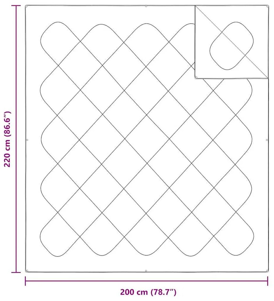 Colchas &amp; Edredons Branco 200 x 220 cm Microfibra
