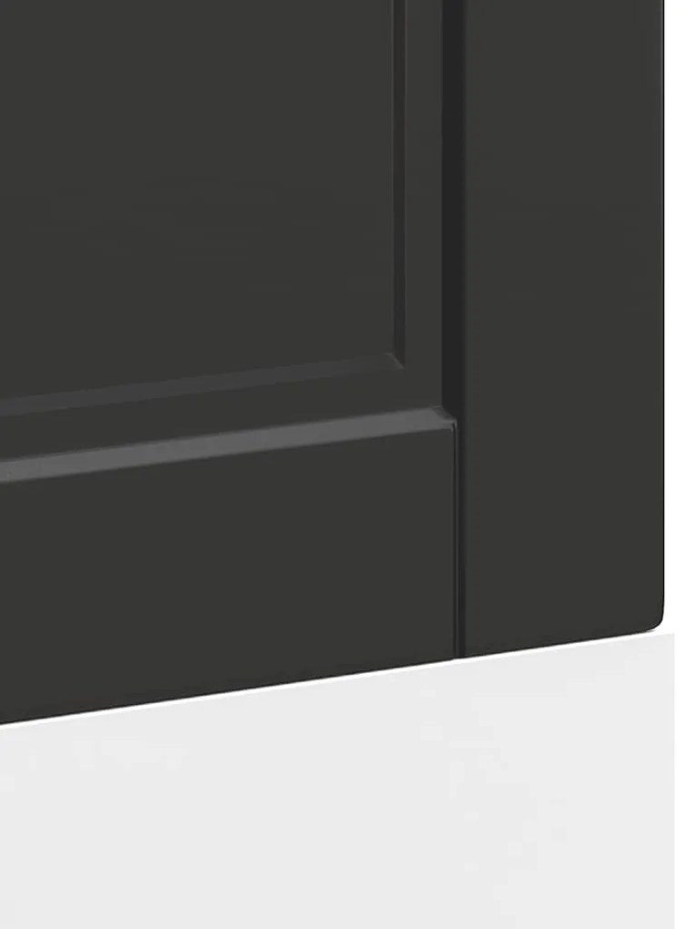 Painel máquina lavar louça Porto preto 60x1,5x67 cm