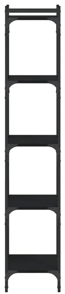 Estante c/ 5 prateleiras 40x30x86 cm derivados de madeira preto