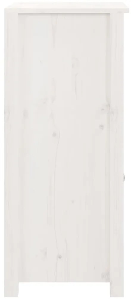 Aparador 40x35x80 cm madeira de pinho maciça branco