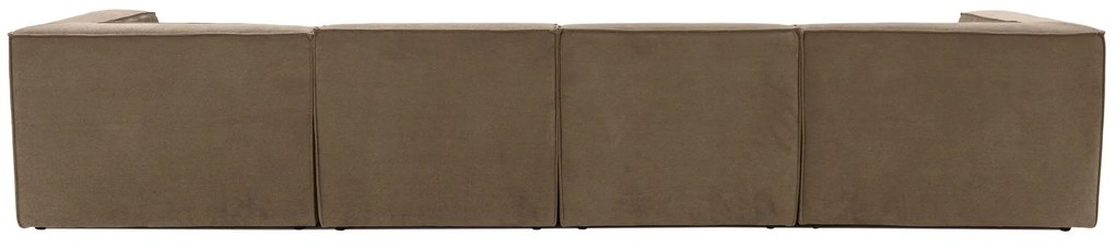 Sofá de Canto Sora – Castanho – 350x65x190 cm