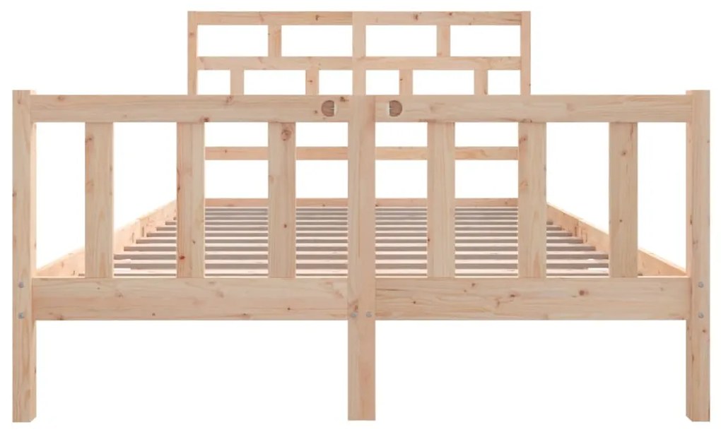 Estrutura de cama 160x200 cm madeira de pinho maciça