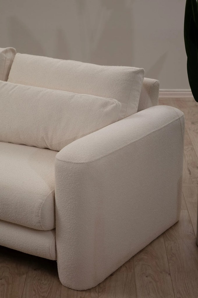 Sofá de Canto Lily – Creme – 290 x 165 cm