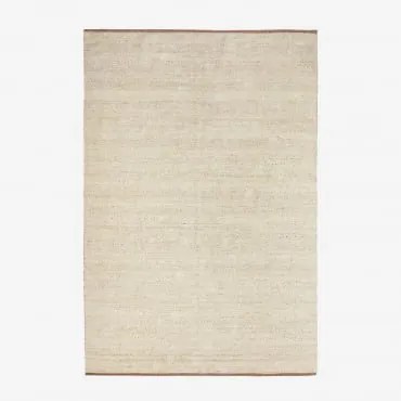 Alfombra Retangular Em Poliéster E Juta Kalina 300 X 200 Cm - Sklum