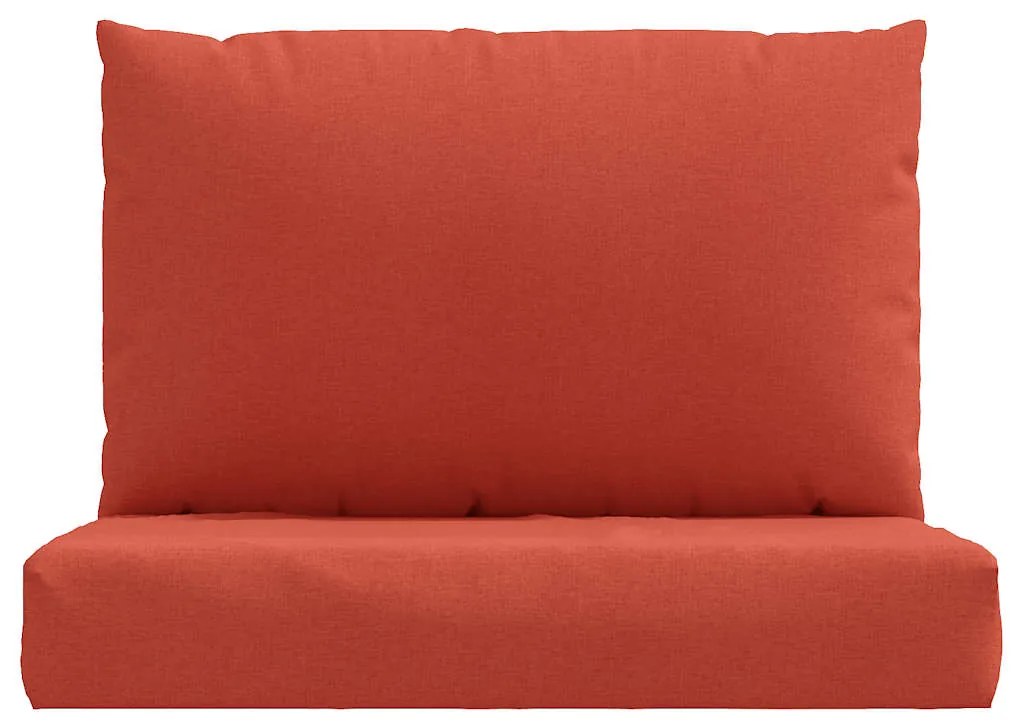 Almofadões de paletes 2 pcs mesclado tecido vermelho