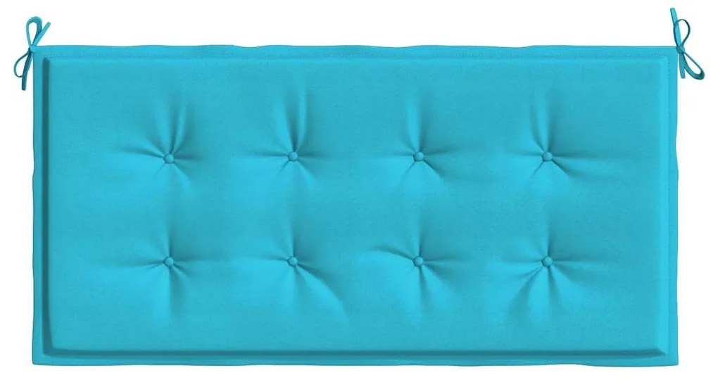 Almofada para Banco de Jardim Turquesa 100x50x4 cm Tecido Oxford