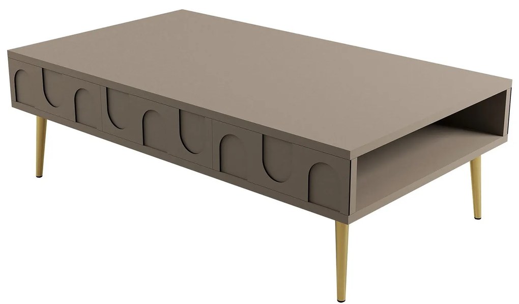 Mesa de Centro Lyon – Atlas Gold – 105x33,6x60 cm