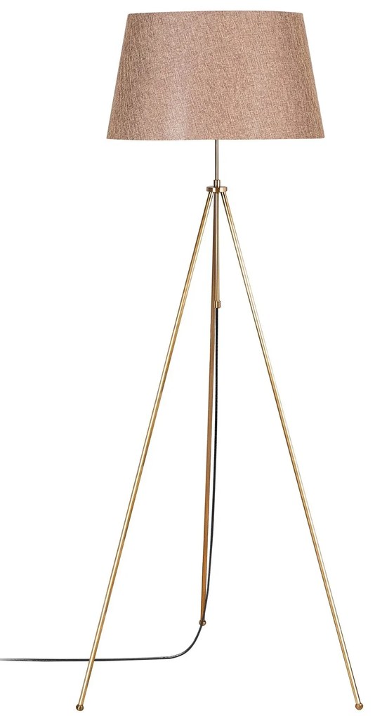 Candeeiro de Pé Tripod – Vintage Castanho Claro – 65 x 65 cm, Altura 1