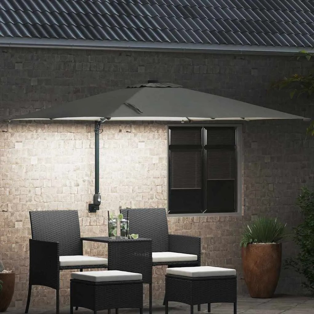 Guarda-sol de Jardim Areia 248.5 x 247.5 x 160 cm tecido