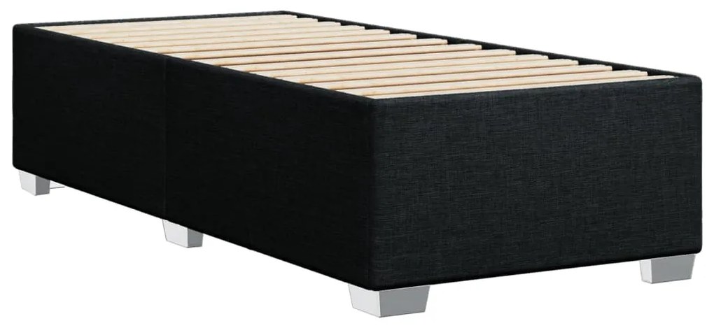 Estrutura de cama 100x200 cm tecido preto