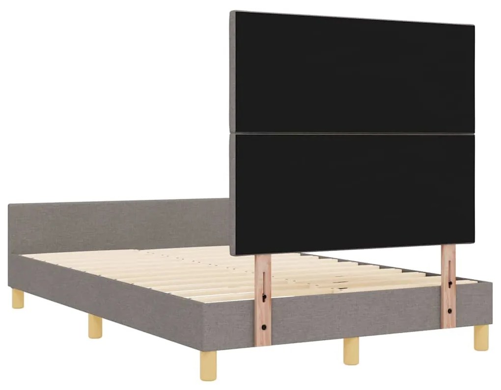 Camas vidaXL em Taupe, 120x200 cm, Tecido