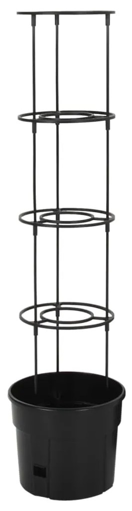 Vaso p/ cultivo de tomate Ø29,5x115 cm polipropileno antracite