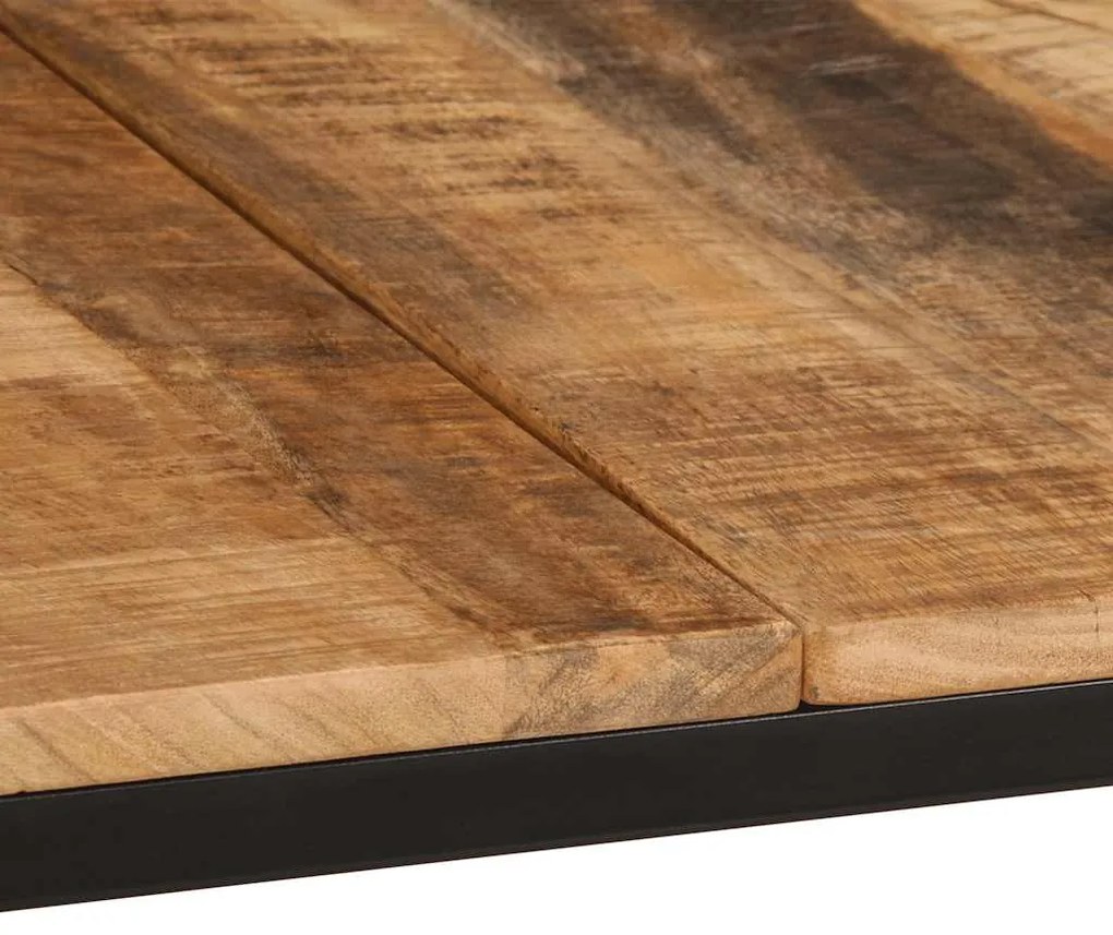 Mesa de jantar 220x90x75 cm madeira de mangueira maciça áspera