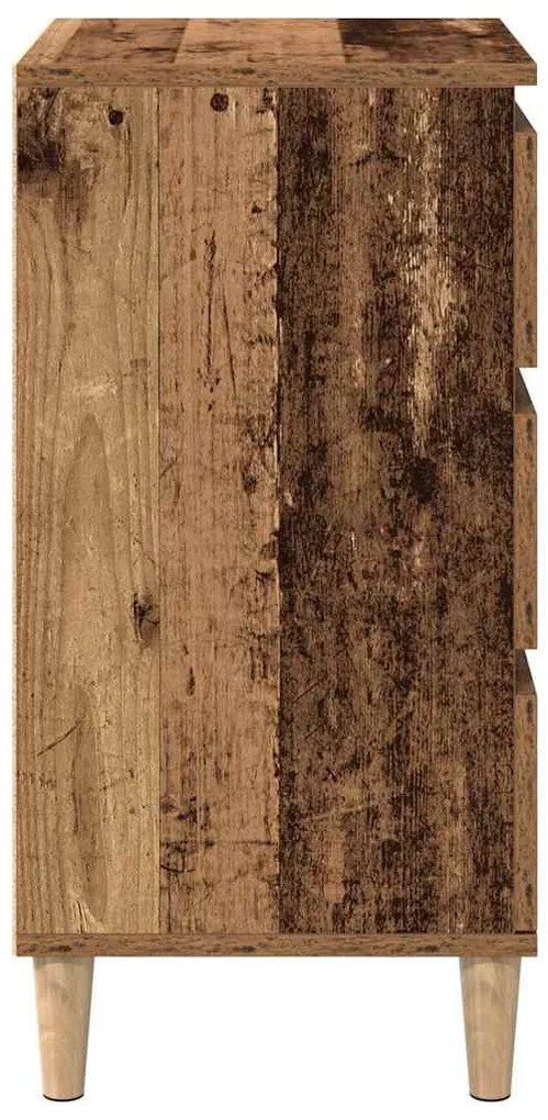 Criado-mudo vidaXL Madeira Velha 40x35x70 cm Madeira Engenharia