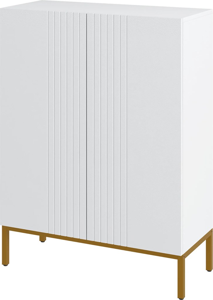 Sapateira com capacidade para 20 pares 72 x 31,5 x 95 cm, armário moderno com portas de fecho suave e prateleiras ajustáveis, branco