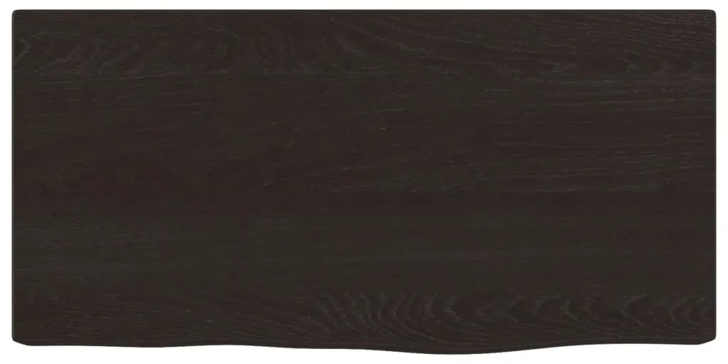 Prateleira de parede 40x20x6cm carvalho tratado castanho-escuro