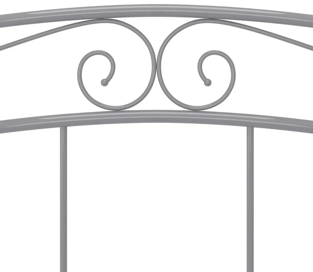 Estrutura de cama 180x200 cm metal cinzento