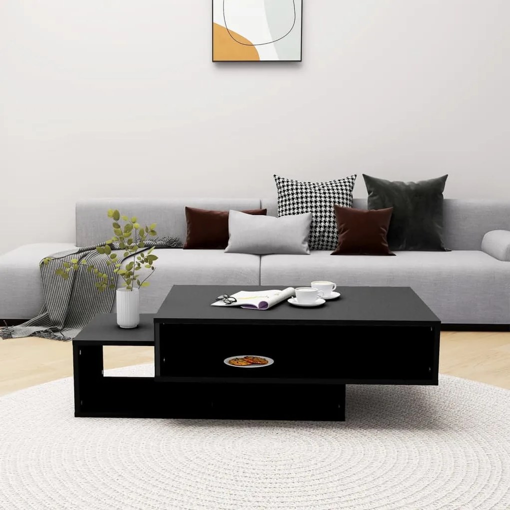 Mesa de centro 105x55x32 cm derivados de madeira preto