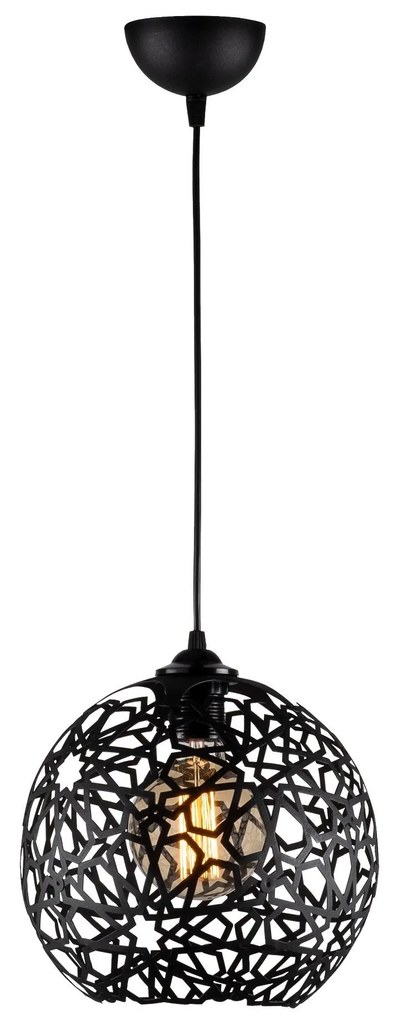 Chandelier Fellini – Preto – 25 cm