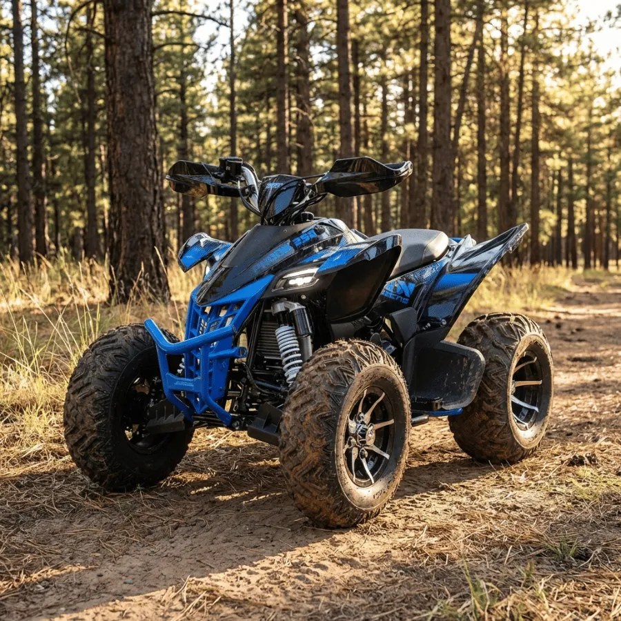 Mini moto 4 gasolina para crianças 250cc Typhoon R10 Azul