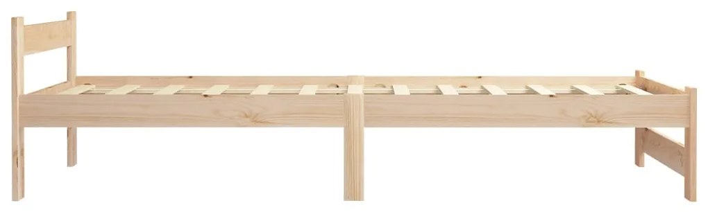 Estrutura de cama 90x200 cm pinho maciço